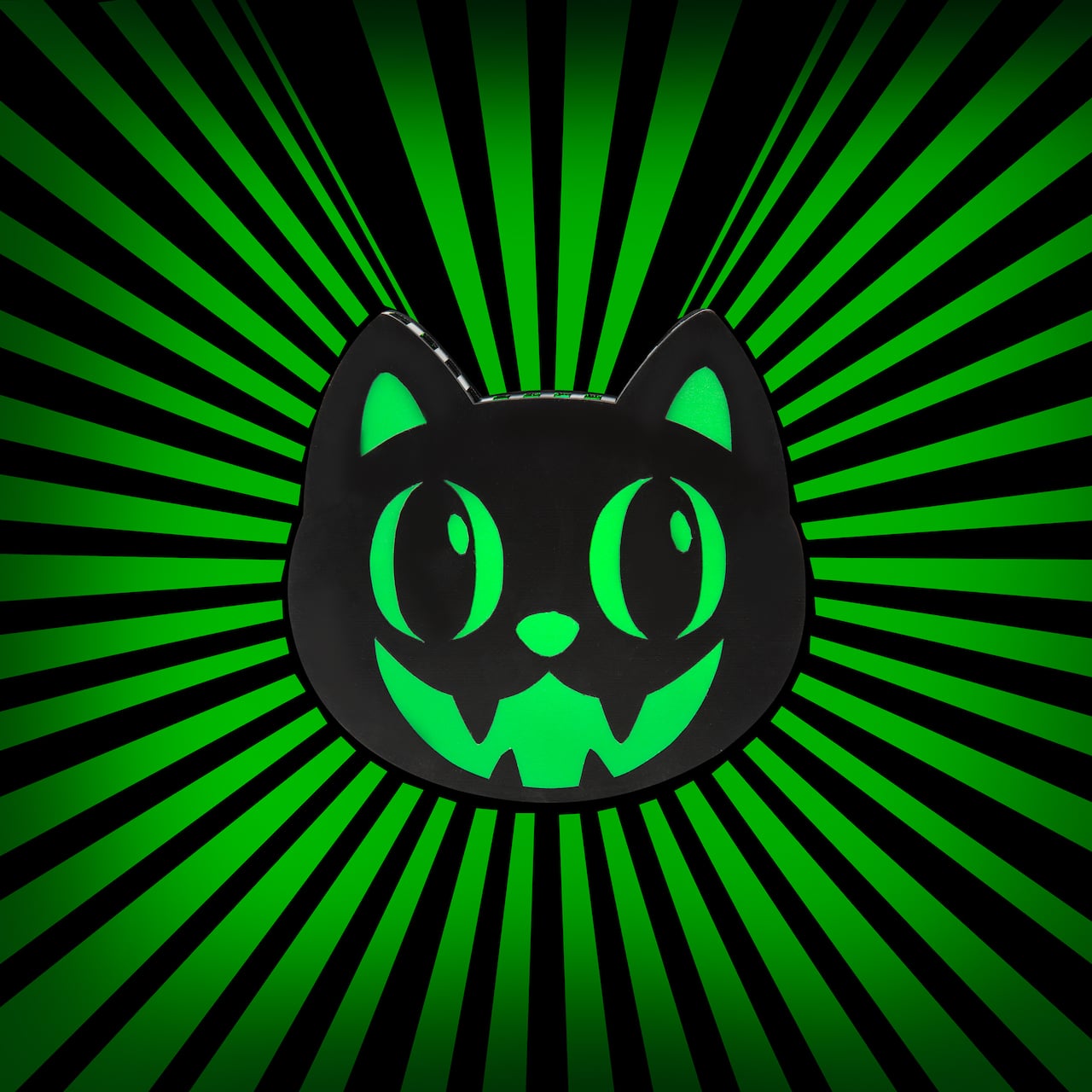 8" Radiant Shadows™ Black Cat Green Light by Ashland®